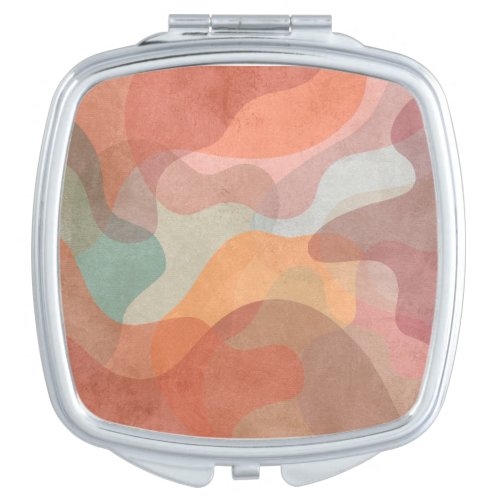 Abstract Overlapping Pastel Blobs Background Compact Mirror