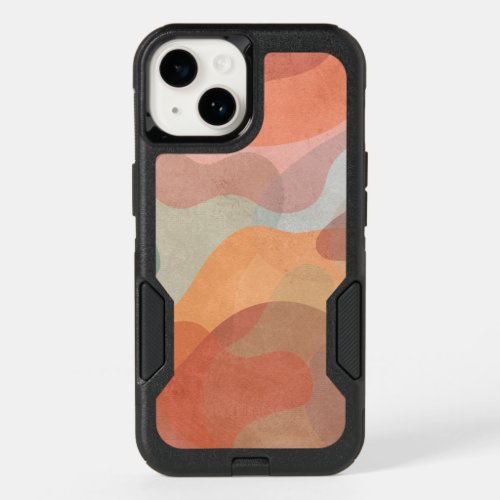 Abstract Overlapping Pastel Blobs Background OtterBox iPhone 14 Case