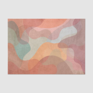 Abstract Overlapping Pastel Blobs Background Tissue Paper