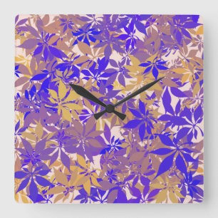 Abstract Overload Square Wall Clock