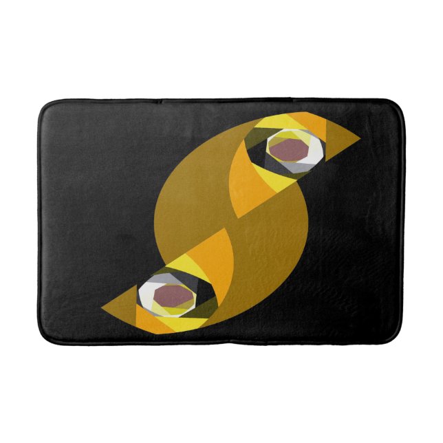 ABSTRACT OWL BATHROOM MAT (Front)