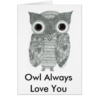 Abstract Owl Cards