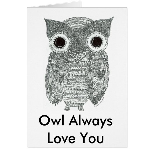 Abstract Owl Cards (Front)