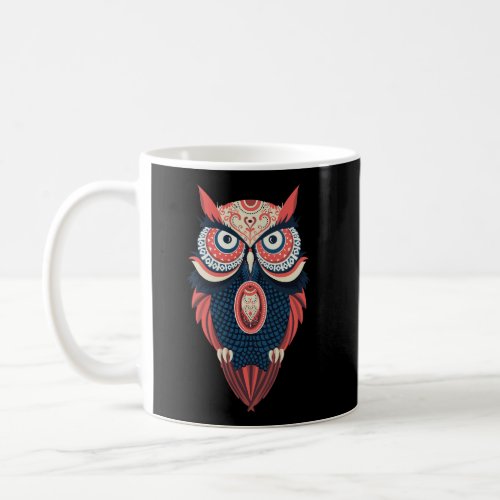 Abstract Owl Coffee Mug