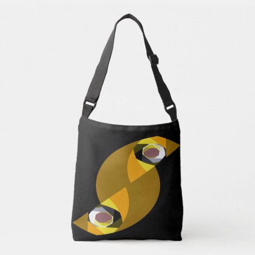 ABSTRACT OWL CROSSBODY BAG
