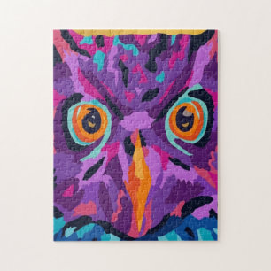 Abstract owl jigsaw puzzle