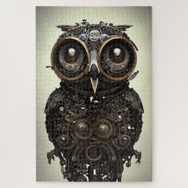 Abstract Owl Jigsaw Puzzle (Vertical)
