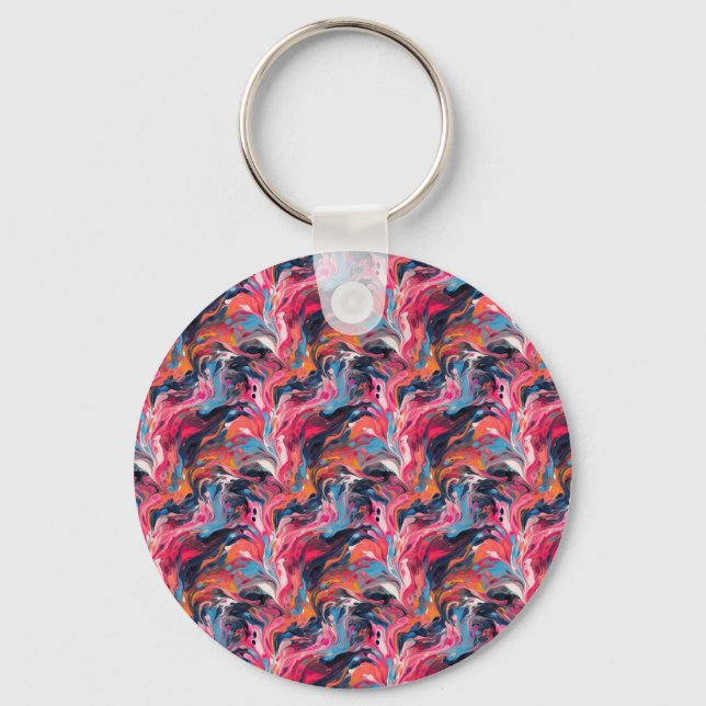 Abstract Paint 01 Keychain (Front)