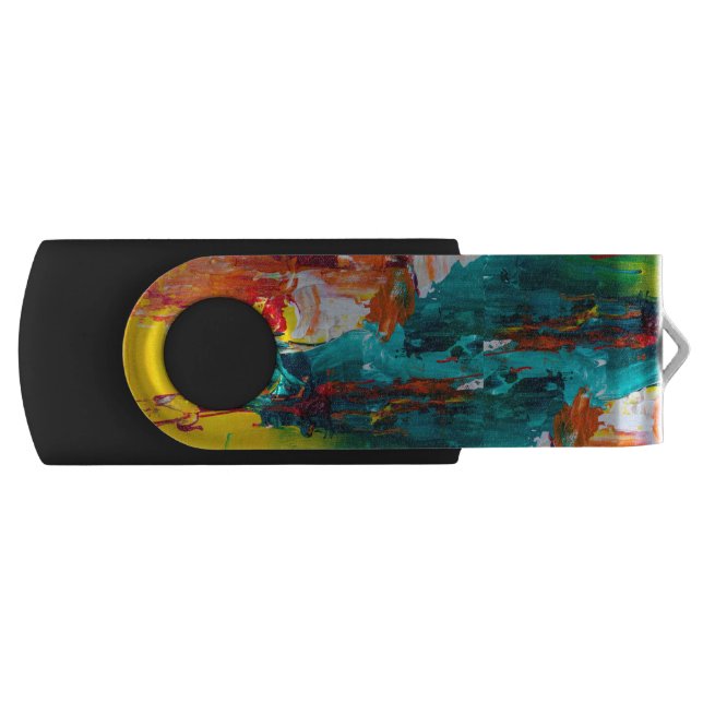 Abstract Paint | Artistic Expressive Flash Drive (Front)