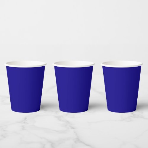 Abstract paint blue paper cups