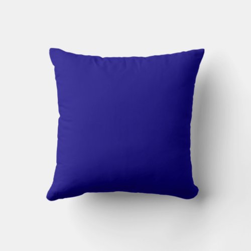 Abstract paint blue throw pillow