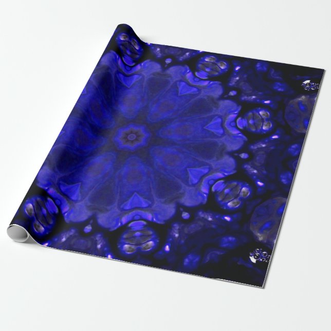 Abstract Paint Brush Ink Explode Spread Smooth Con Wrapping Paper (Unrolled)