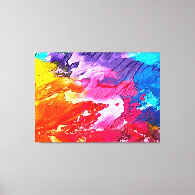 Abstract Paint Canvas Print (Front)