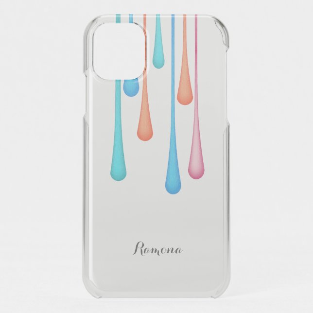 Abstract Paint Drips iphone 7 case (Back)