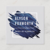 Abstract Paint Logo Square Business Card (Front)