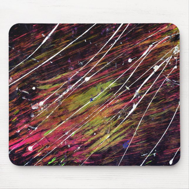 Abstract Paint Mouse Pad (Front)