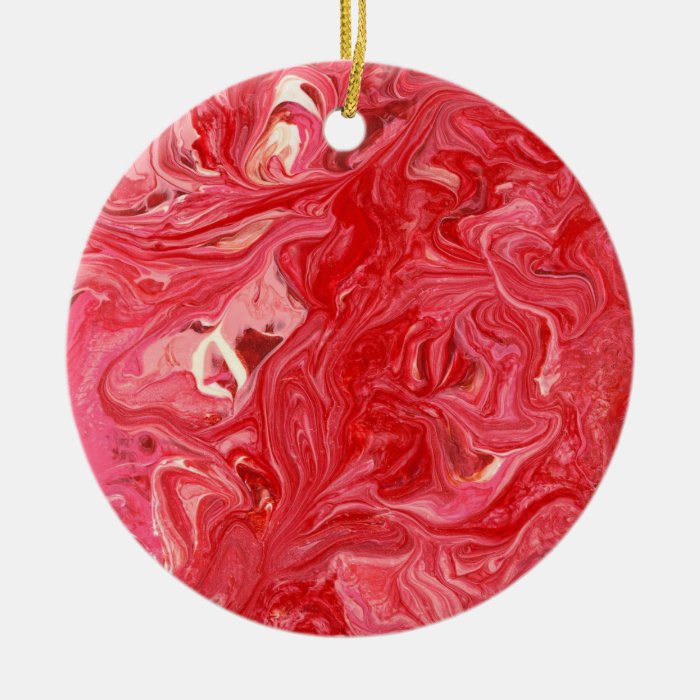 Abstract   Paint   My ice cream melted Ornament