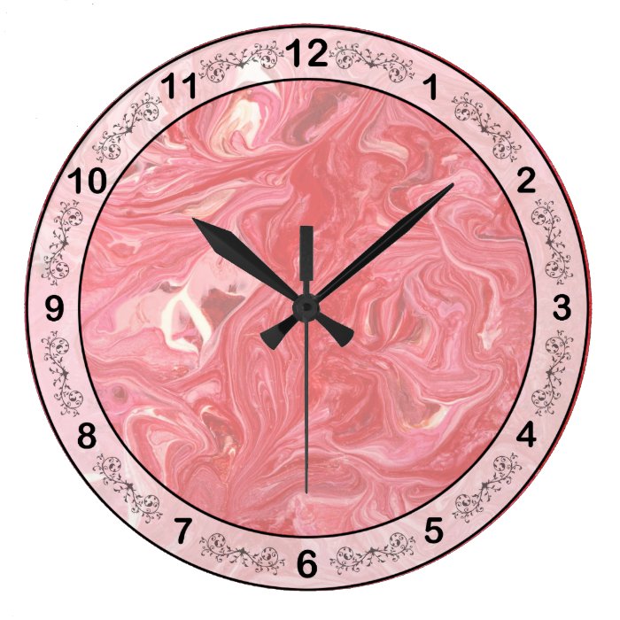 Abstract   Paint   My ice cream melted Wallclock