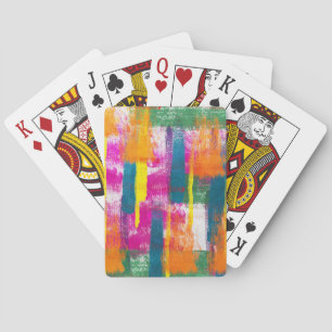 Abstract Paint Pattern Poker Cards