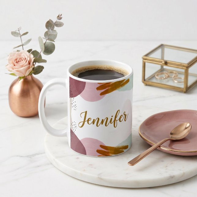 Abstract paint personalized  coffee mug (Creator Uploaded)