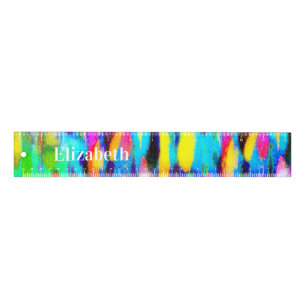 Abstract paint personalized ruler