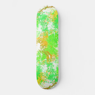 Abstract Paint Splash Art Skateboard