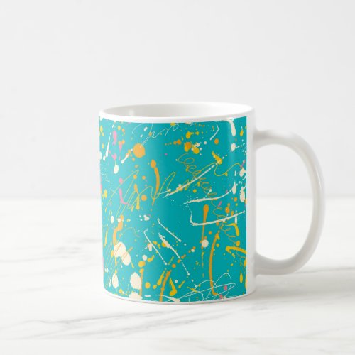 Abstract Paint Splash Coffee Mug
