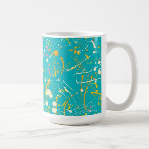 Abstract Paint Splash Coffee Mug