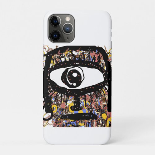 Abstract Paint Splash Eye Splat Monster Expression iPhone 11 Pro Case