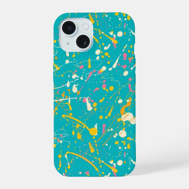 Abstract Paint Splash Iphone Case (Back)