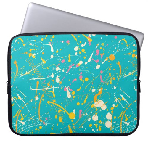 Abstract Paint Splash Laptop Sleeve