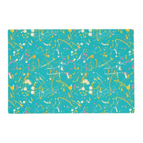 Abstract Paint Splash Placemat