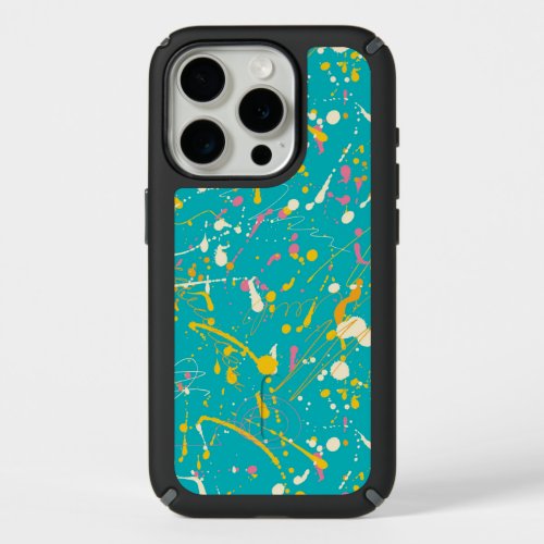 Abstract Paint Splash iPhone 15 Pro Case