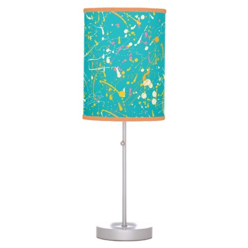Abstract Paint Splash Table Lamp