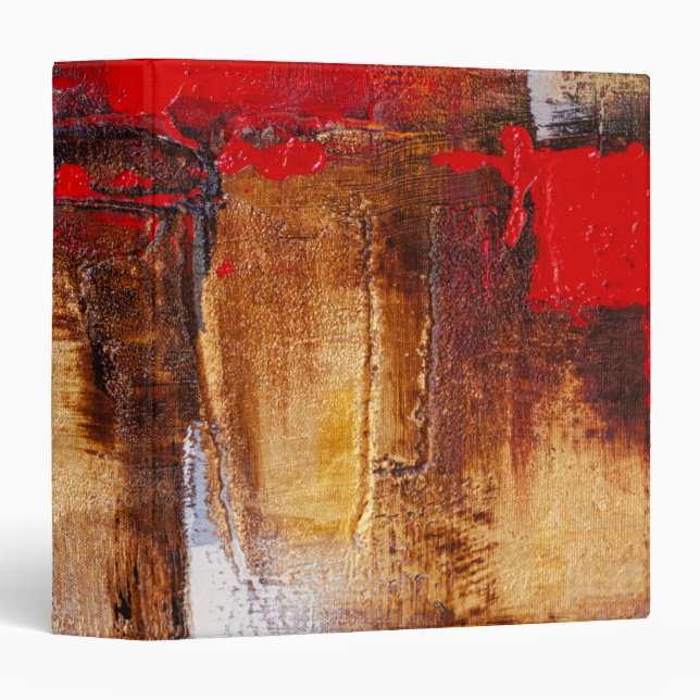 Abstract Paint Splatter 3 Ring Binder (Front/Spine)