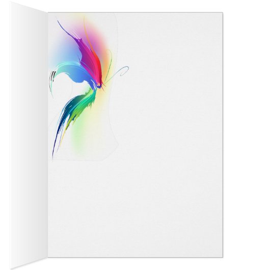 Abstract Paint Splatter Butterfly (Inside (Right))