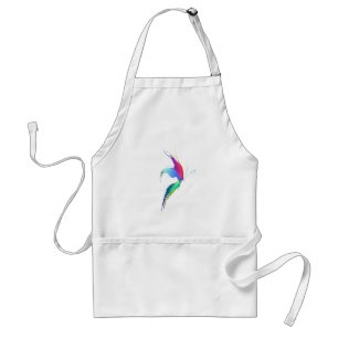 Abstract Paint Splatter Butterfly Adult Apron