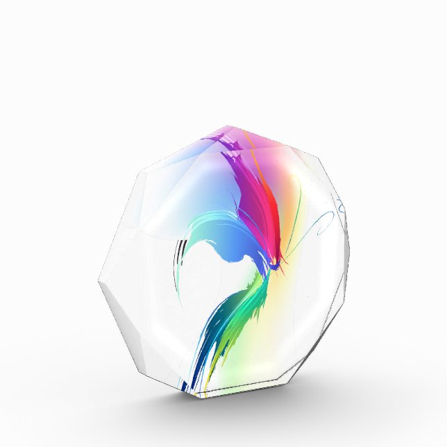 Abstract Paint Splatter Butterfly Award (Left)