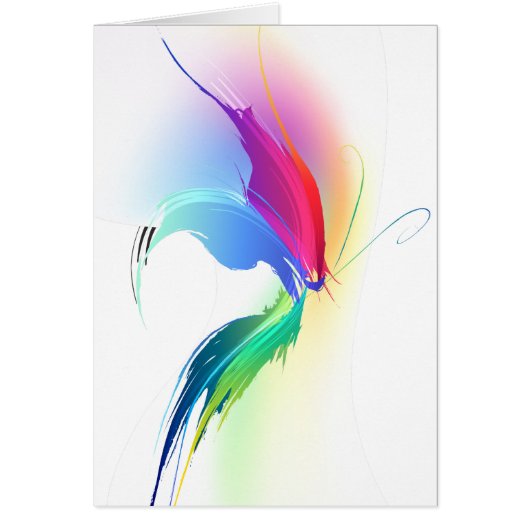 Abstract Paint Splatter Butterfly Cards (Front)