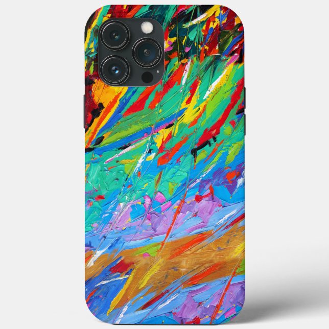 Abstract Paint Splatter Case-Mate iPhone Case (Back)