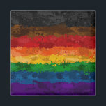 Abstract Paint Splatter Inclusive Rainbow Flag Magnet<br><div class="desc">Rock your pride with this Large high-resolution Inclusive LGBT Rainbow pride flag made of grunge paint splatter and drips. Perfect for celebrating pride events,  coming out parties,  birthdays,  holidays and any other day you choose to rock your pride.</div>