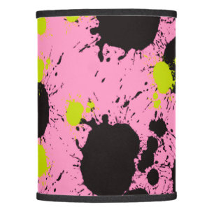 Abstract Paint Splatter Pattern Lamp Shade