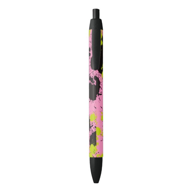 Abstract Paint Splatter Pattern Pen (Back (Vertical))