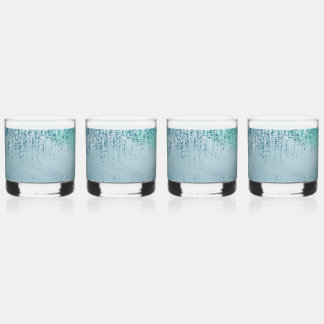 Abstract Paint Splatter Tumbler Drinking Glass
