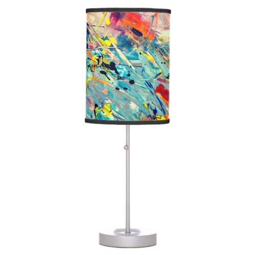 Abstract Paint Splatters  Table Lamp