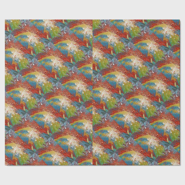 abstract paint splatters wrapping paper (Seam)