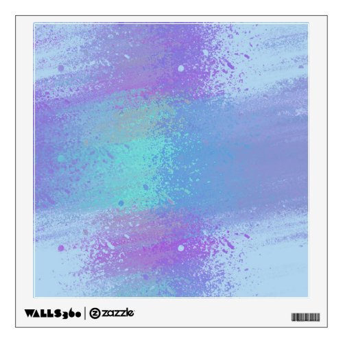 Abstract Paint Spray Colorful Pattern Wall Decal