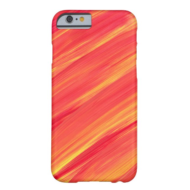 Abstract Paint Streaked Orange &Yellow Case-Mate iPhone Case (Back)