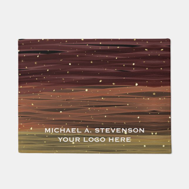 Abstract Paint Strokes Customized Doormat (Front)