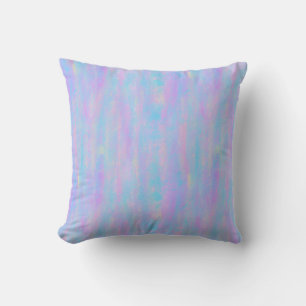 Abstract Paint Strokes Mermaid Colors Throw Pillow